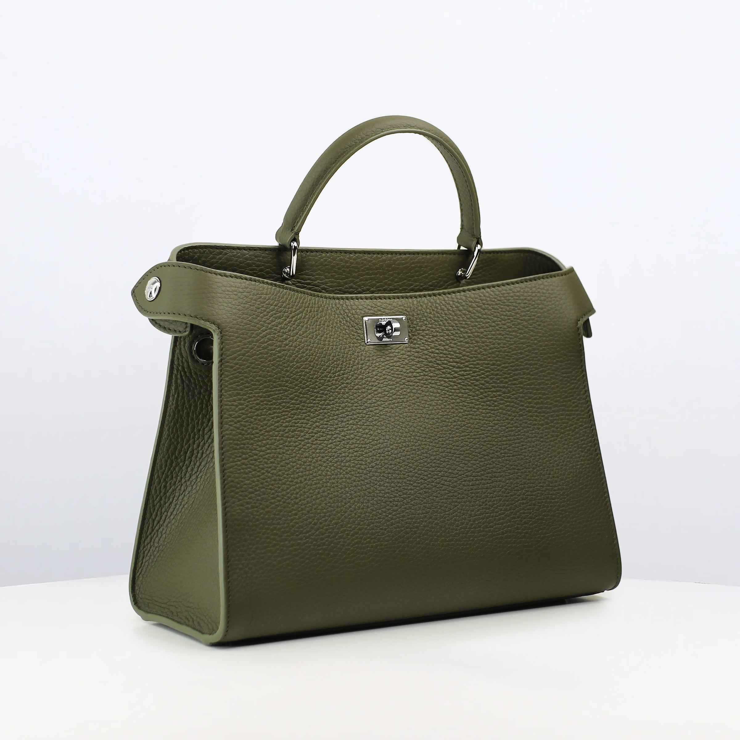 SAC À MAIN EN CUIR LUTECE PM KAKI
