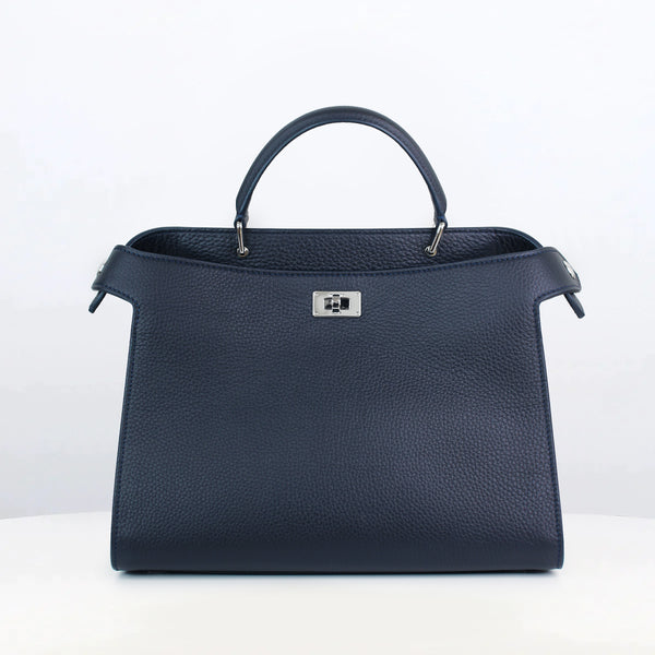 【michino PARIS】ハンドバッグ - ルテスモールネイビー LUTECEPMSMOKEFRONT_600x600_cro