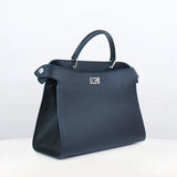 SAC À MAIN EN CUIR LUTECE PM BLEU MARINE