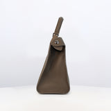 LEATHER HANDBAG LUTECE PM TAUPE