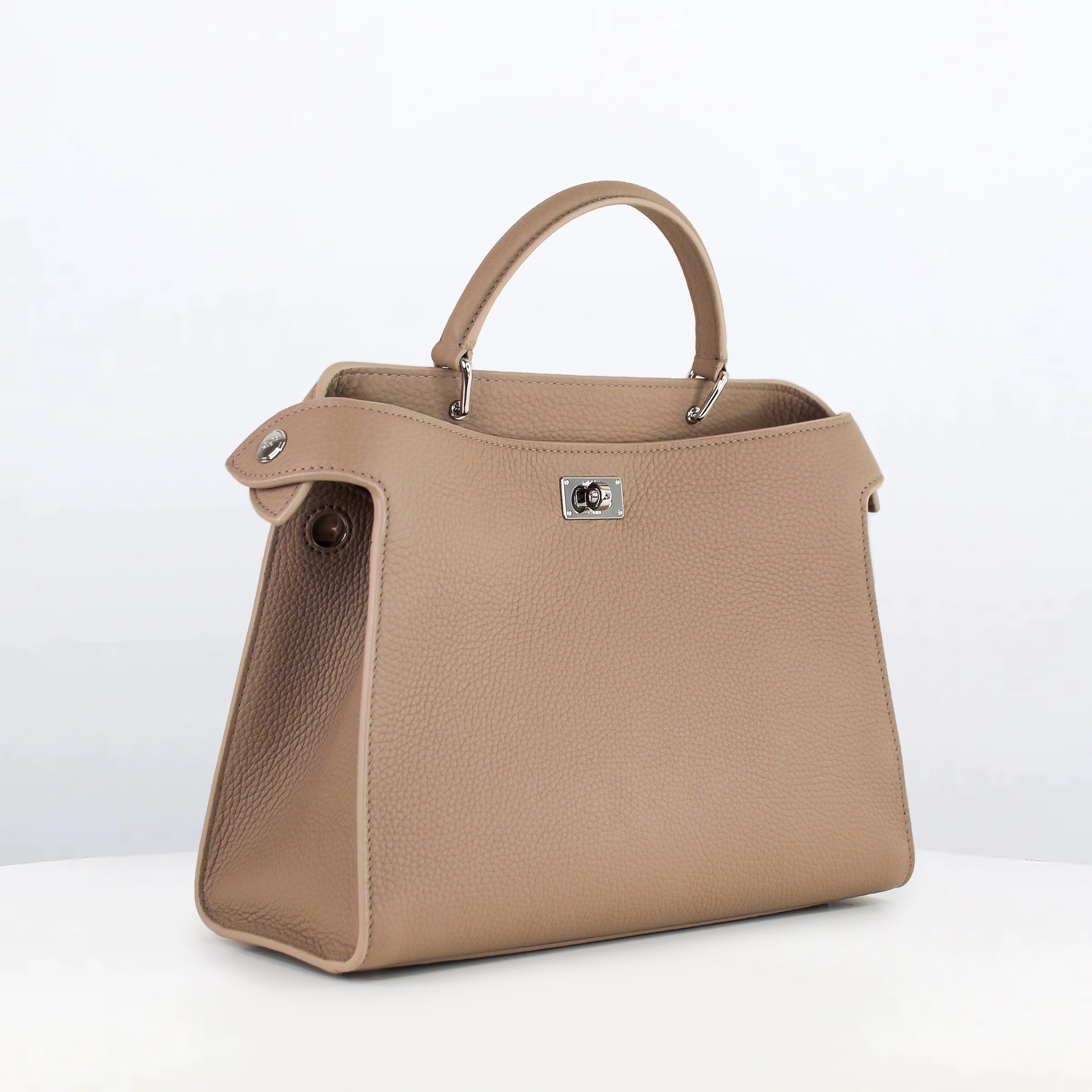 SAC À MAIN EN CUIR LUTECE PM TOURTERELLE