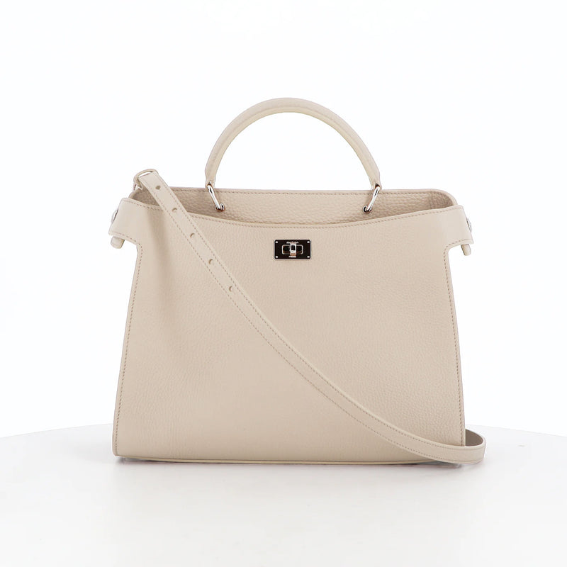 SAC À MAIN EN CUIR LUTECE PM IVOIRE