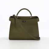 SAC À MAIN EN CUIR LUTECE PM VERT KHAKI