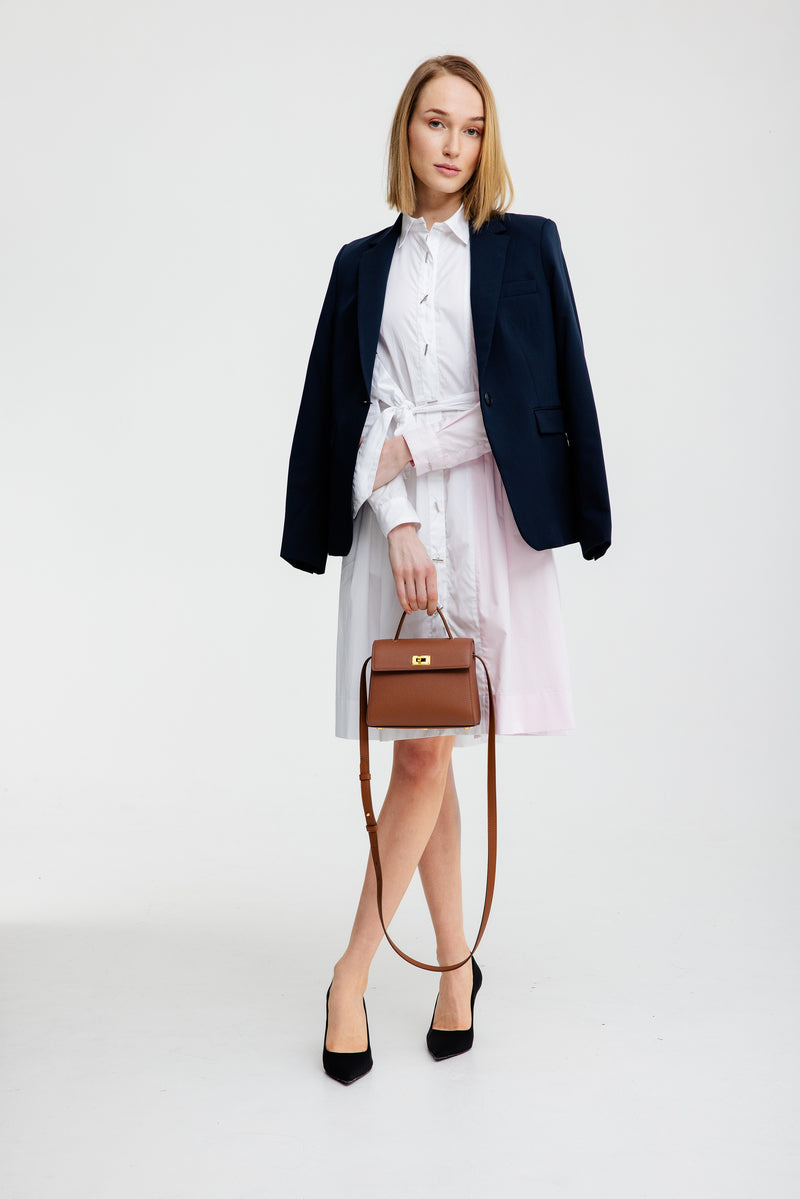 SAC À MAIN EN CUIR PALAIS ROYAL MINI GOLD
