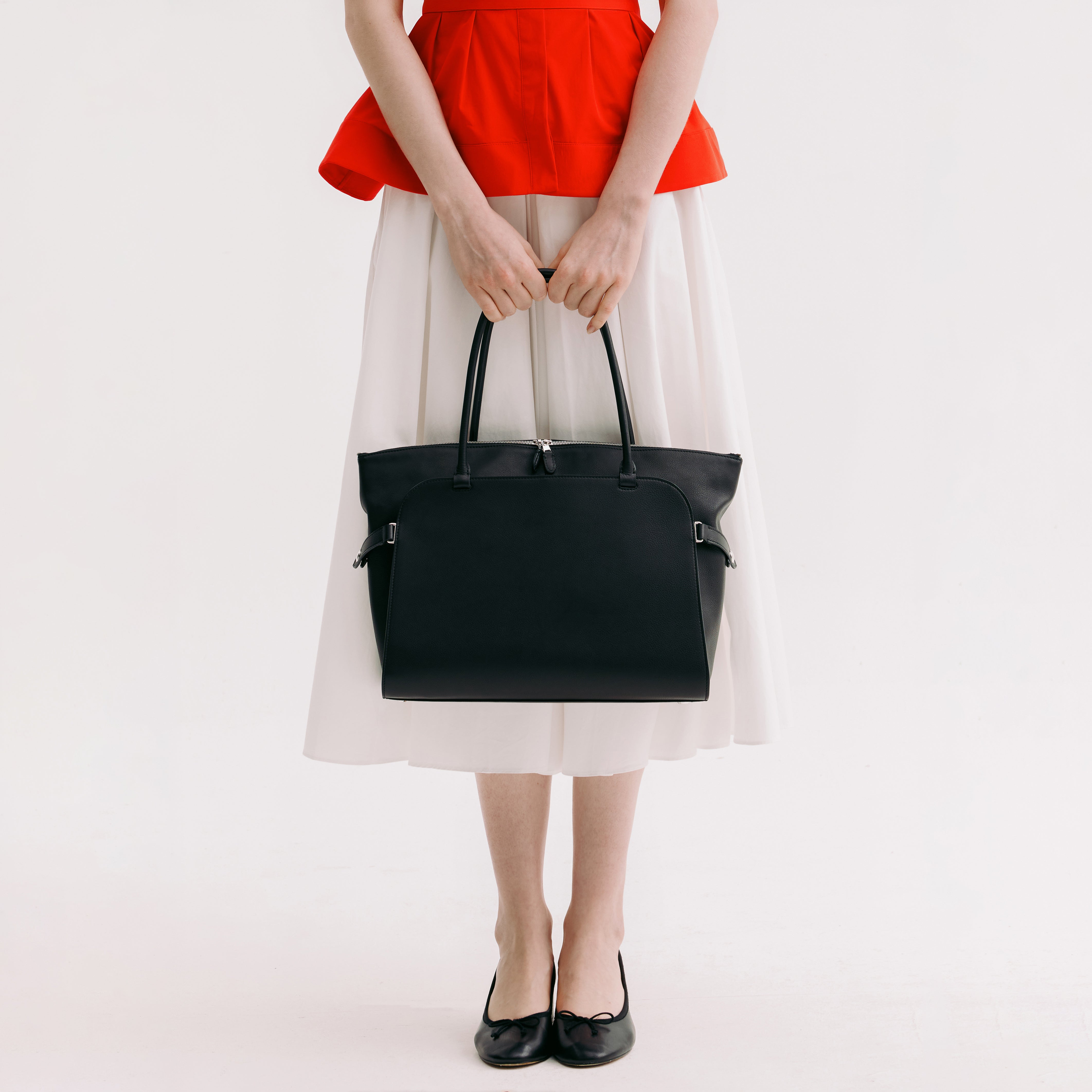 SAC À MAIN EN CUIR SEPTIÈME MM NOIR