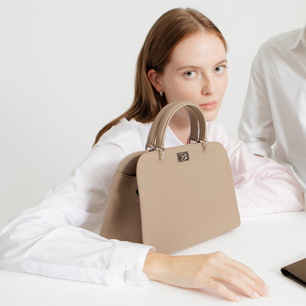 LEATHER HANDBAG OPERA MINI TOURTERELLE