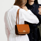 LEATHER FLAP BAG ELYSEE GOLD  