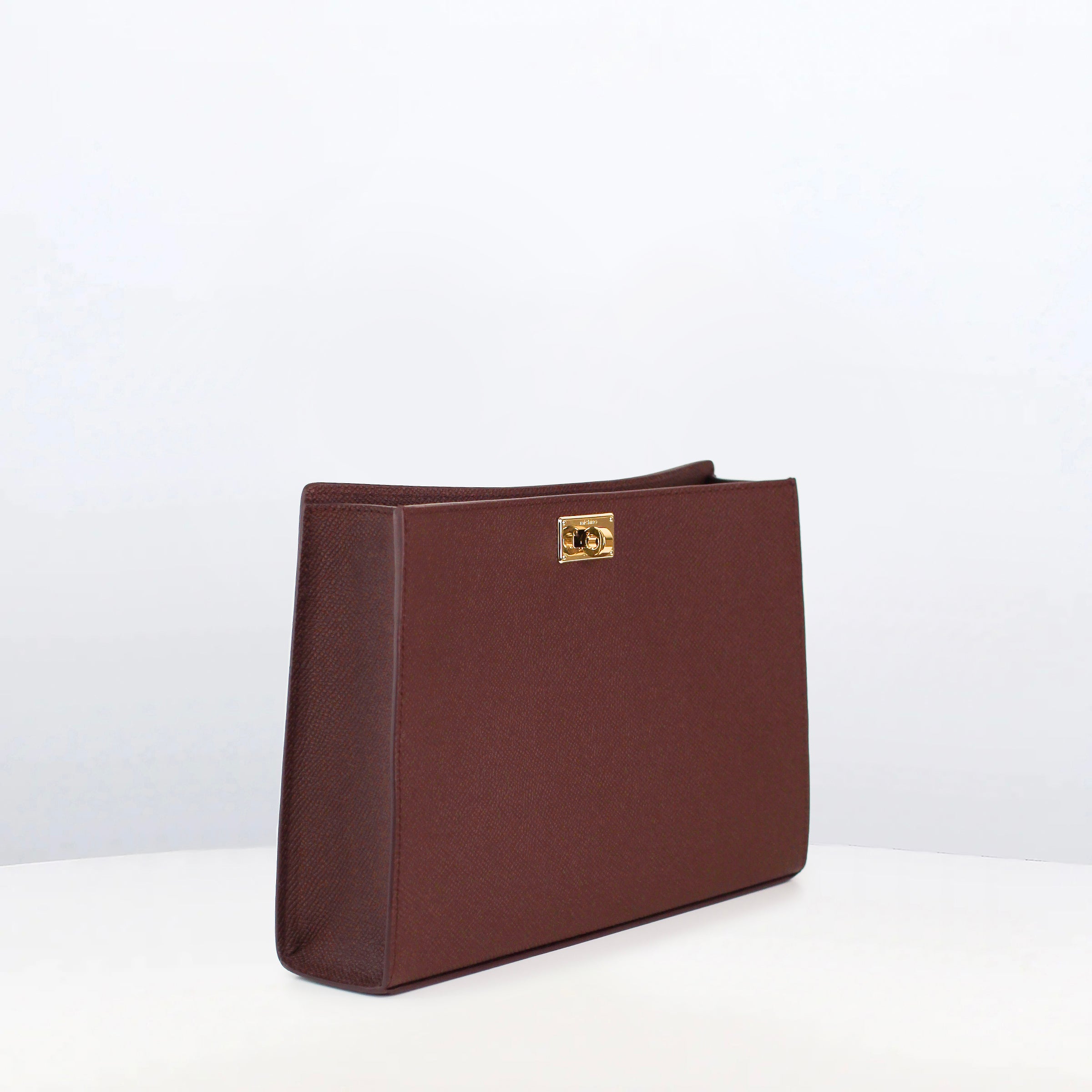 POCHETTE EN CUIR MONTAIGNE PRUNE