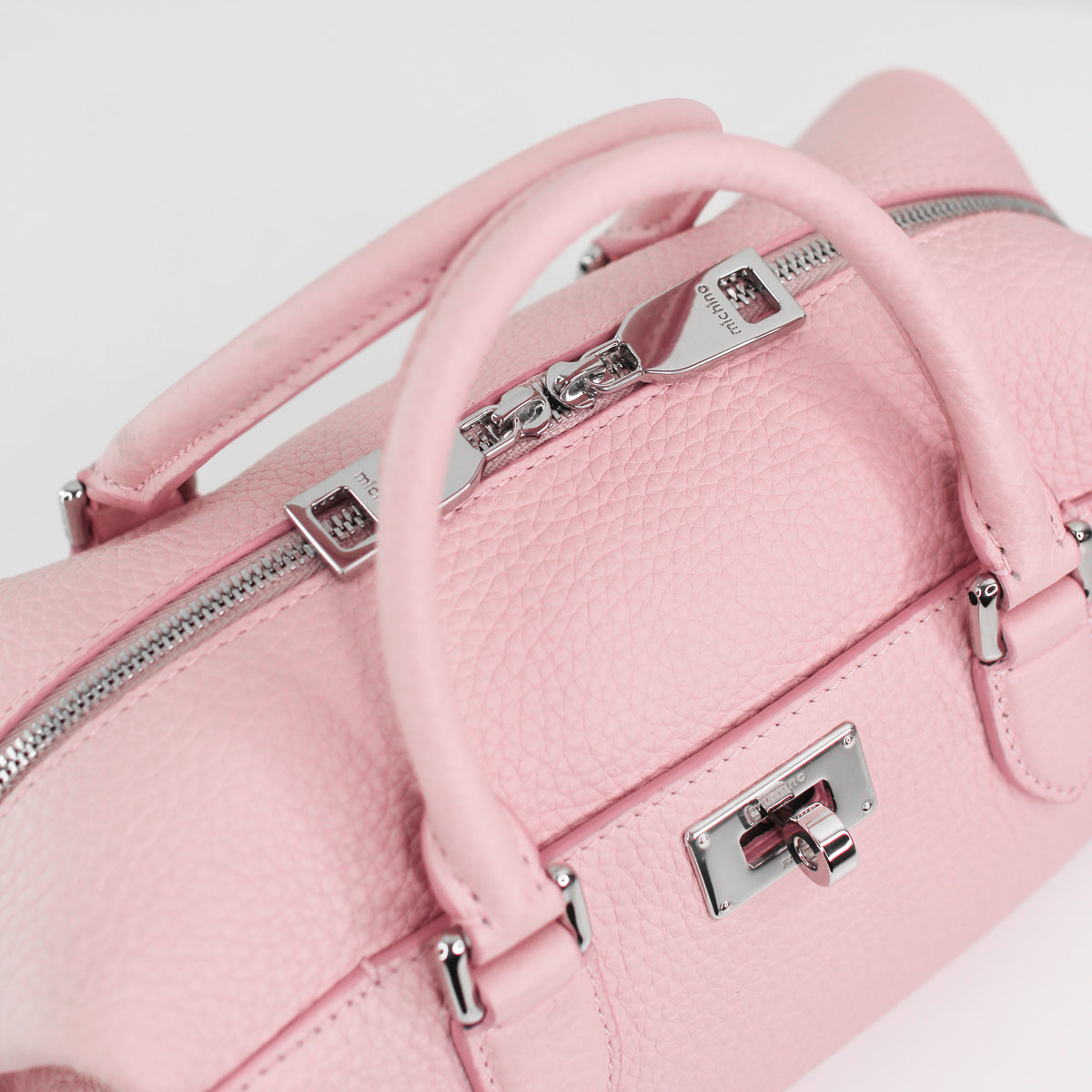 MONTPARNASSE NANO DUFFLE LEDERTASCHE HELLROSA