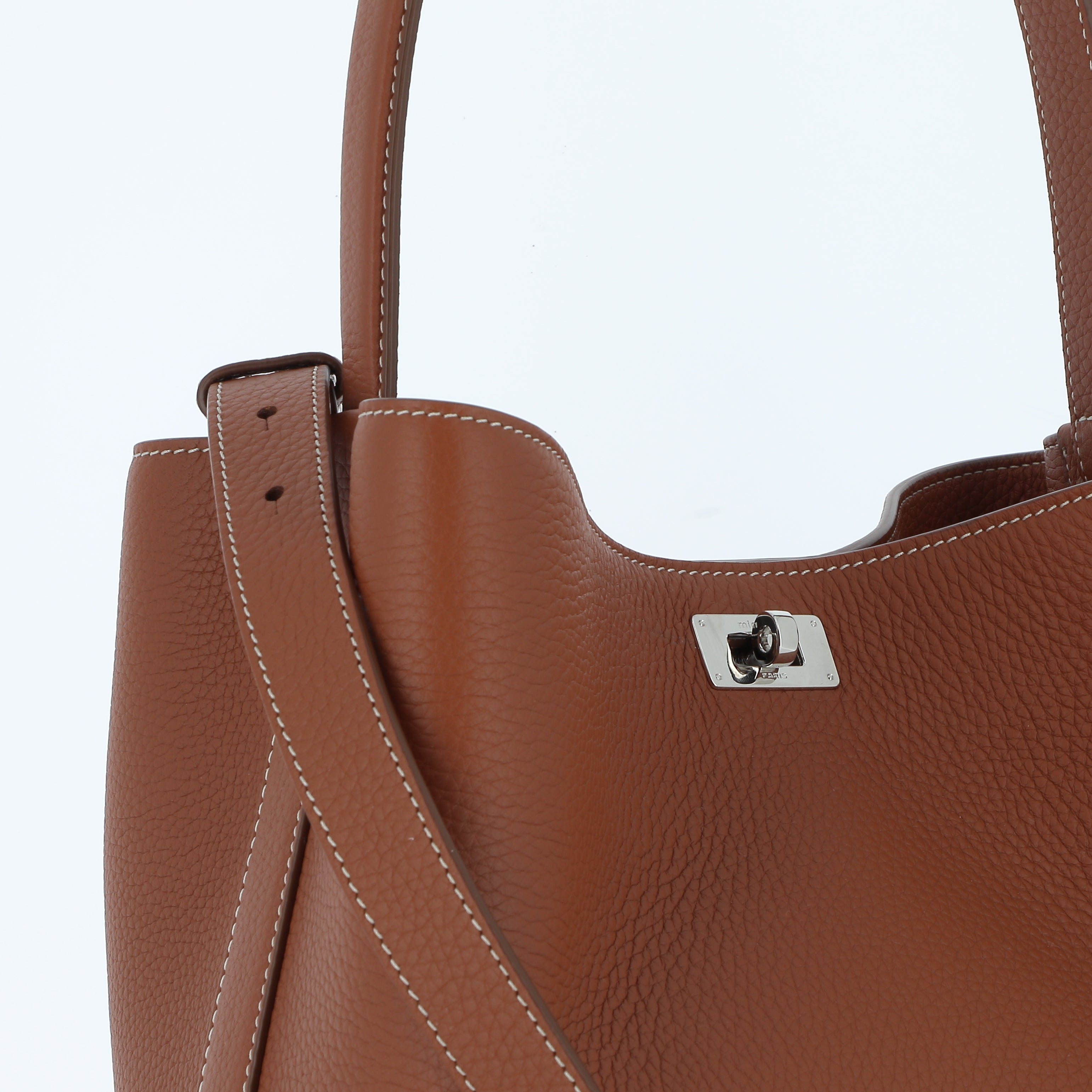 SAC SEAU EN CUIR ODÉON PM GOLD