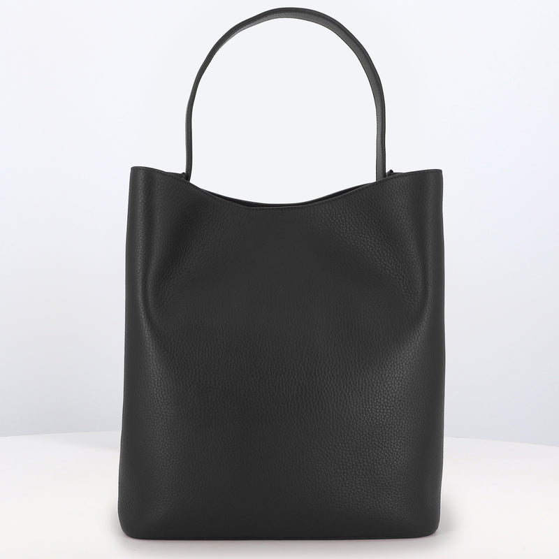 SAC SEAU EN CUIR ODÉON GM NOIR