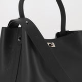 SAC SEAU EN CUIR ODÉON GM NOIR