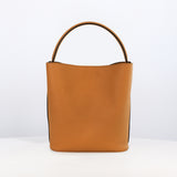 SAC SEAU EN CUIR ODÉON MINI CAMEL