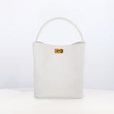 SAC SEAU EN CUIR ODÉON MINI CRAIE