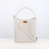 SAC SEAU EN CUIR ODÉON MINI CRAIE