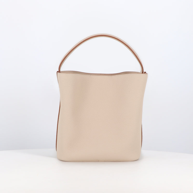 SAC SEAU EN CUIR ODEON MINI IVOIRE