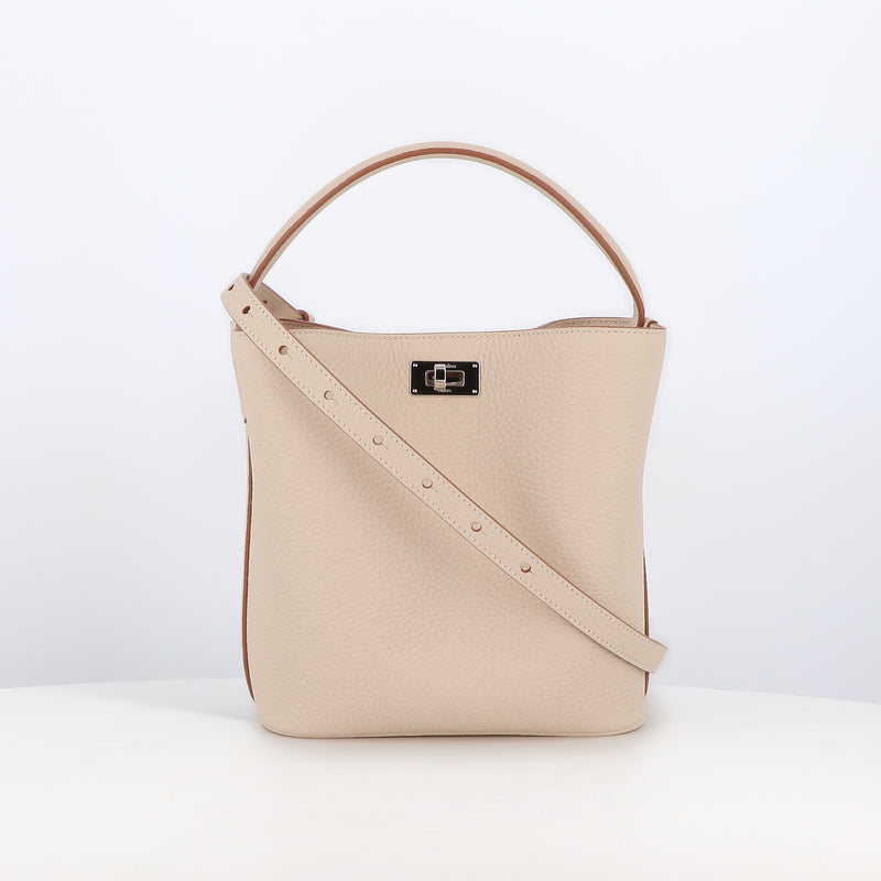 SAC SEAU EN CUIR ODEON MINI IVOIRE