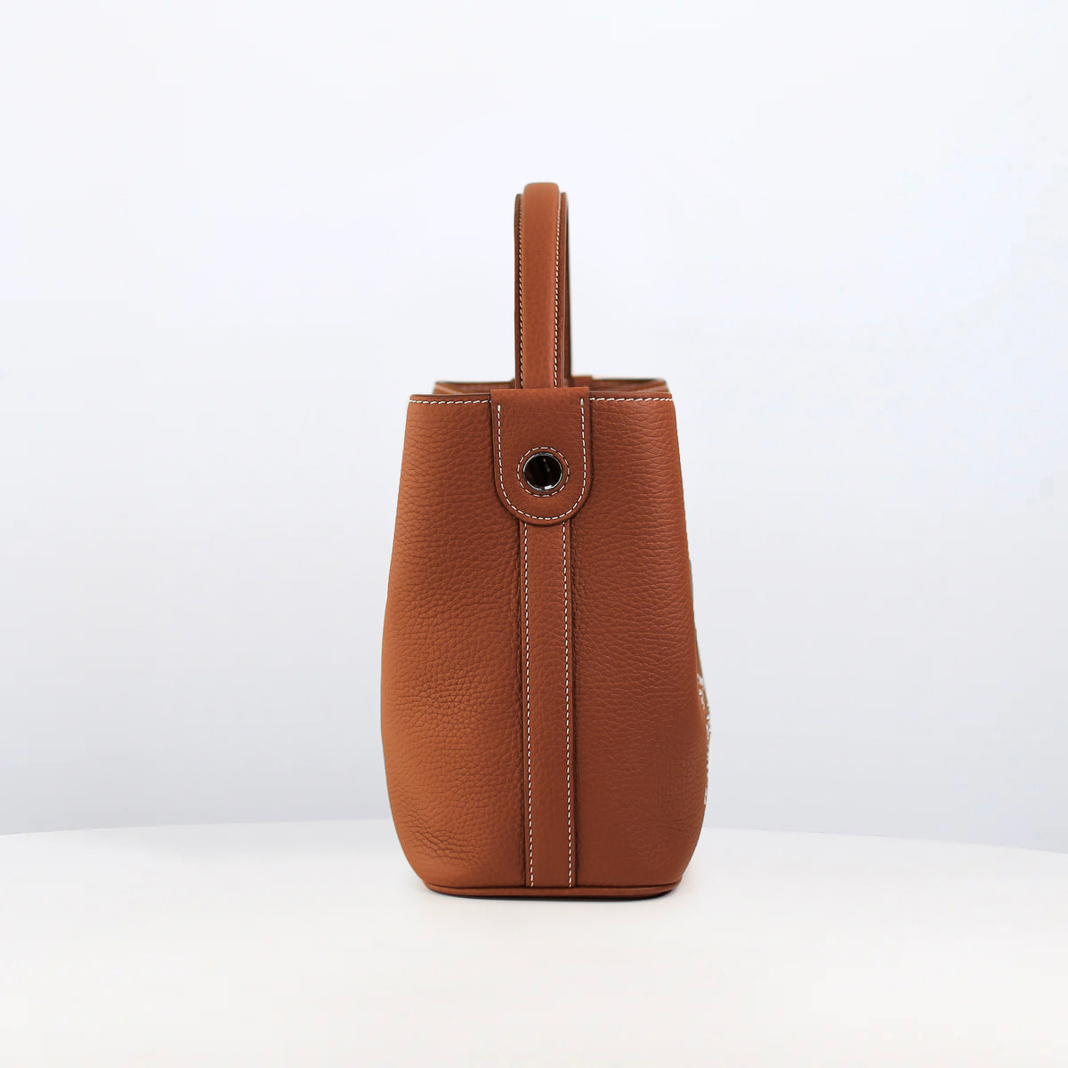 ODEON MINI GOLD LEDER-BUCKET-TASCHE HOPE