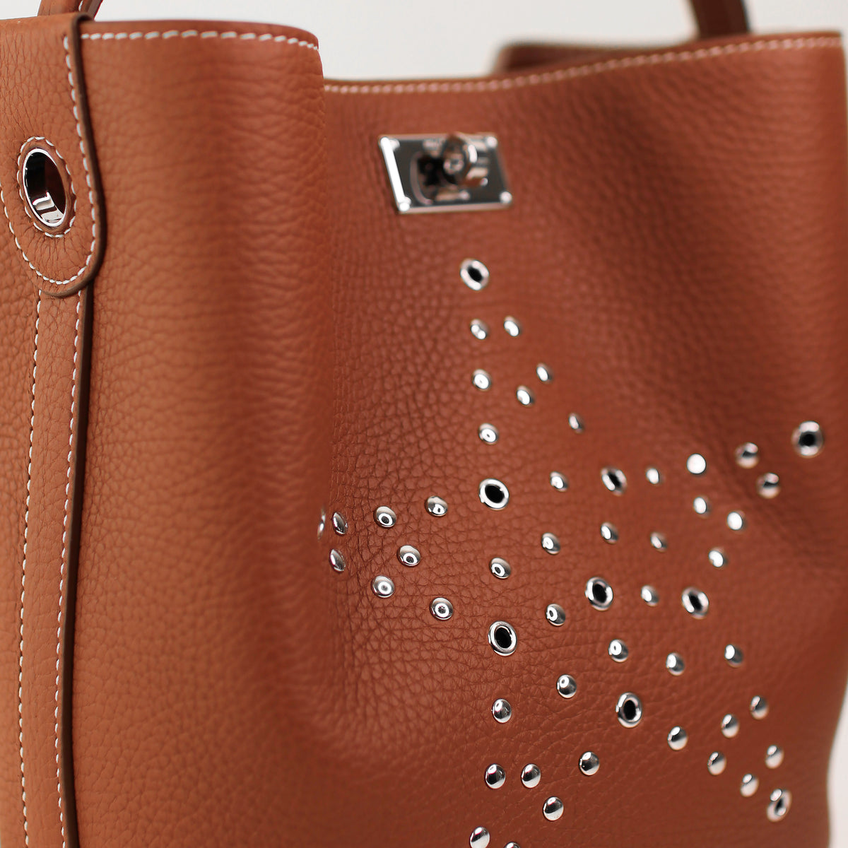 ODEON MINI GOLD LEDER-BUCKET-TASCHE HOPE