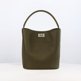 SAC SEAU EN CUIR ODÉON MINI KAKI
