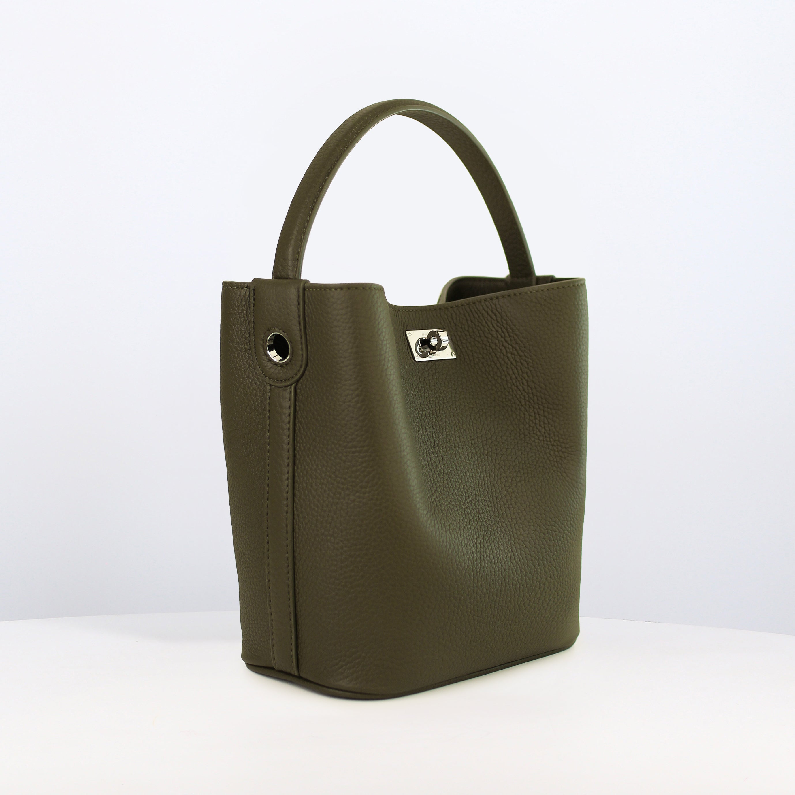 SAC SEAU EN CUIR ODEON MINI KAKI
