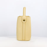LEATHER BUCKET BAG ODEON MINI PASTEL YELLOW