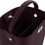 SAC SEAU EN CUIR ODÉON MINI PRUNE