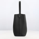 LEATHER BUCKET BAG ODEON PM BLACK