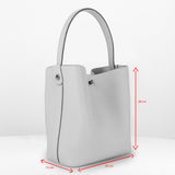 LEATHER BUCKET BAG ODEON PM BLACK