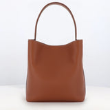 LEATHER BUCKET BAG ODEON PM GOLD