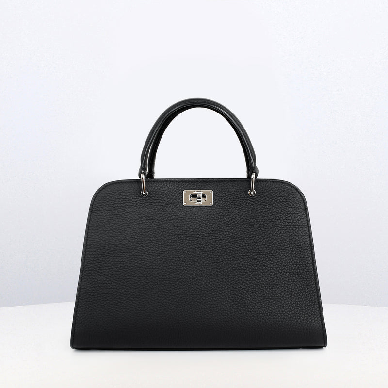 LEATHER HANDBAG OPERA MINI BLACK