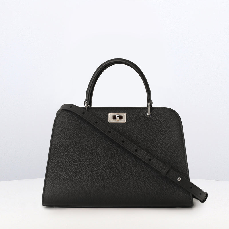 SAC À MAIN EN CUIR OPÉRA MINI NOIR