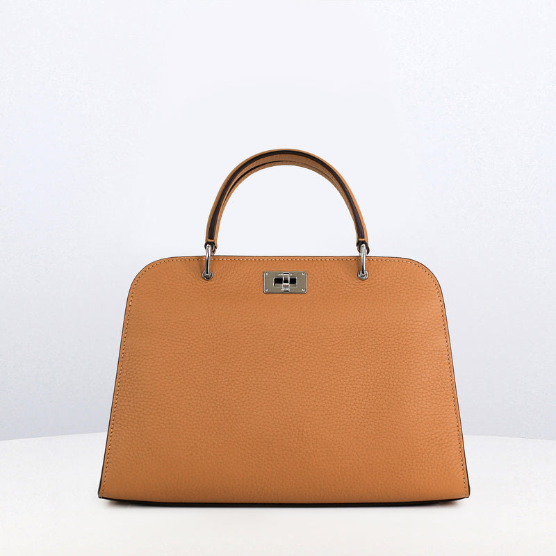 SAC À MAIN EN CUIR OPÉRA MINI CAMEL