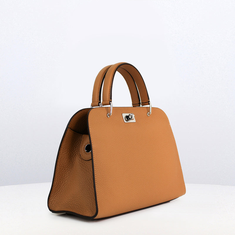 SAC À MAIN EN CUIR OPÉRA MINI CAMEL