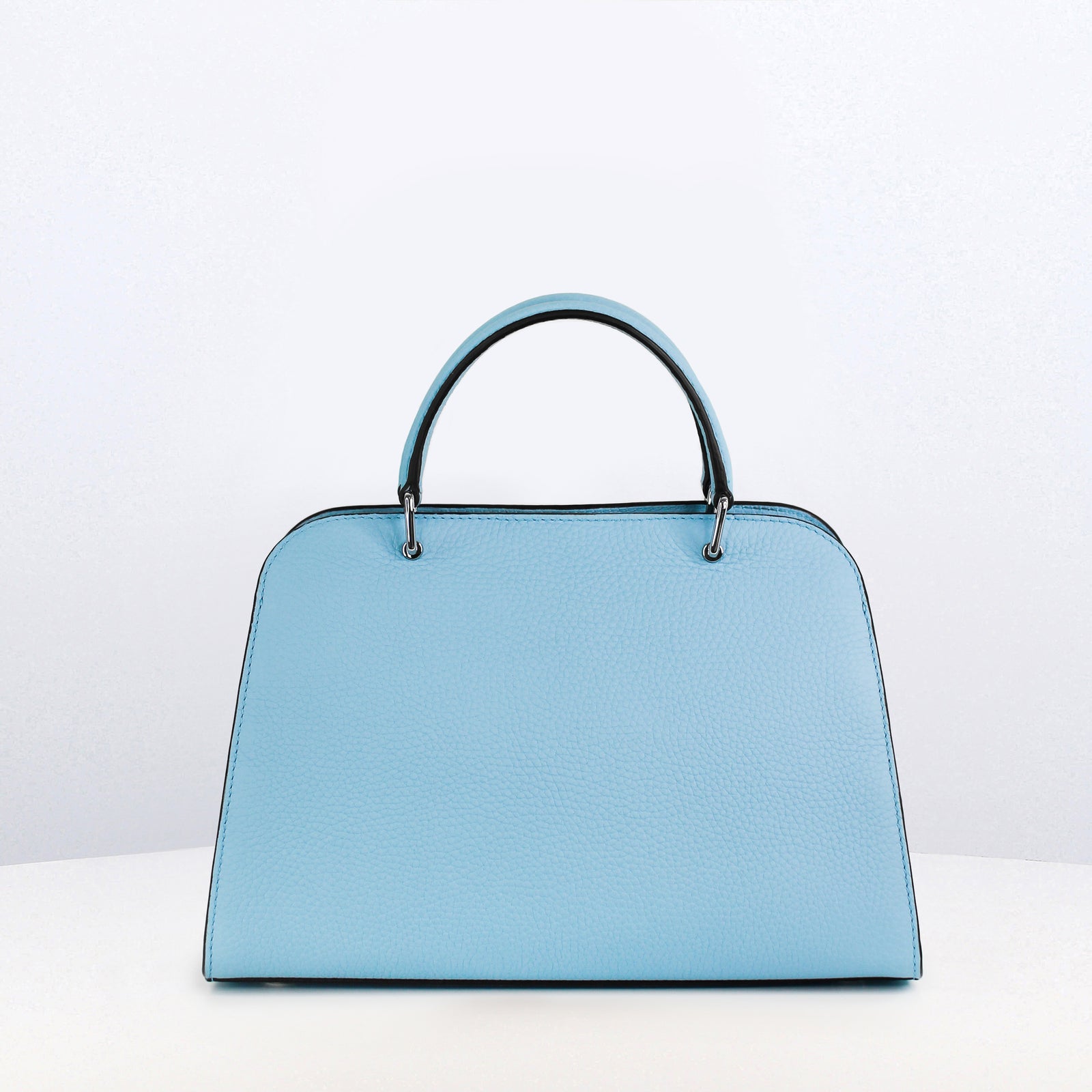 LEATHER HANDBAG OPERA MINI SKY BLUE – Michino Paris