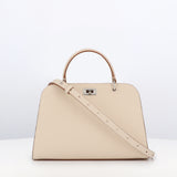 LEATHER HANDBAG OPERA MINI IVORY