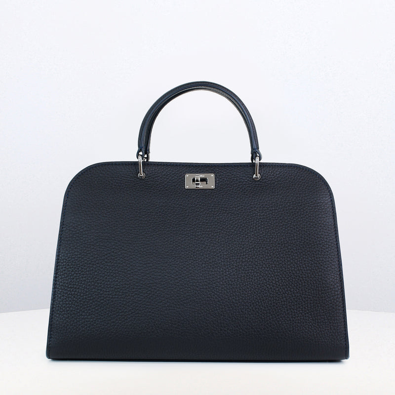 LEATHER HANDBAG OPERA PM ECLIPSE