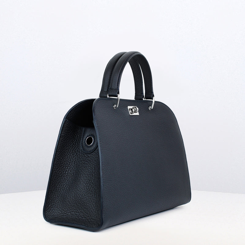 LEATHER HANDBAG OPERA PM ECLIPSE