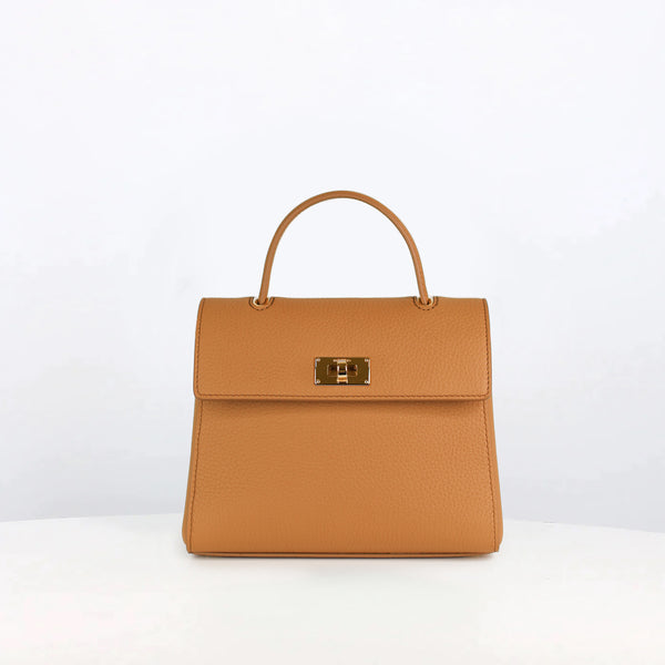 SAC À MAIN EN CUIR PALAIS ROYAL MINI CAMEL