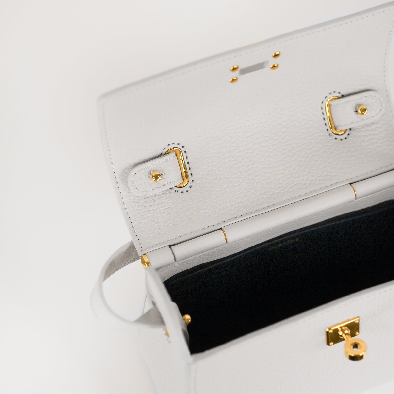 michino paris パレロワイヤルアイボリー ハンドバッグ - パレ・ロワイヤル アイボリー – Michino Paris