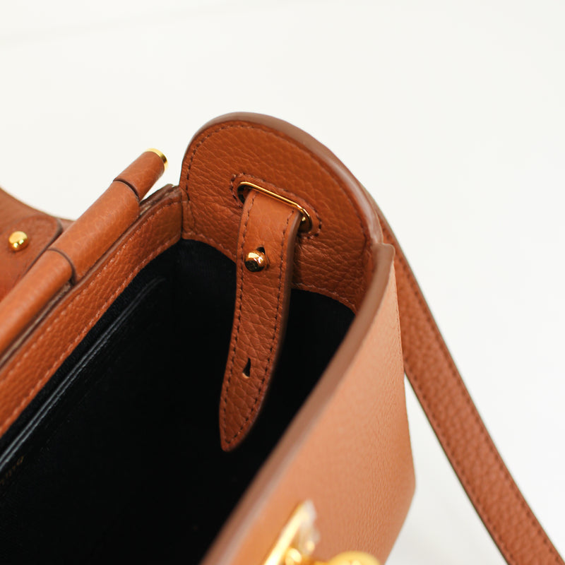 SAC À MAIN EN CUIR PALAIS ROYAL MINI GOLD