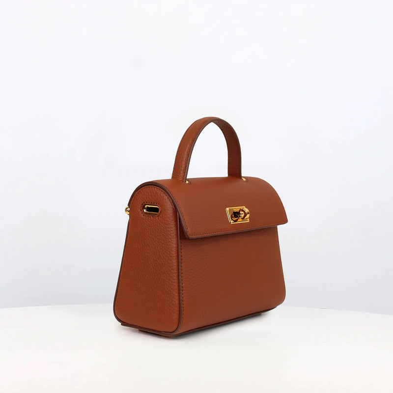 SAC À MAIN EN CUIR PALAIS ROYAL MINI GOLD