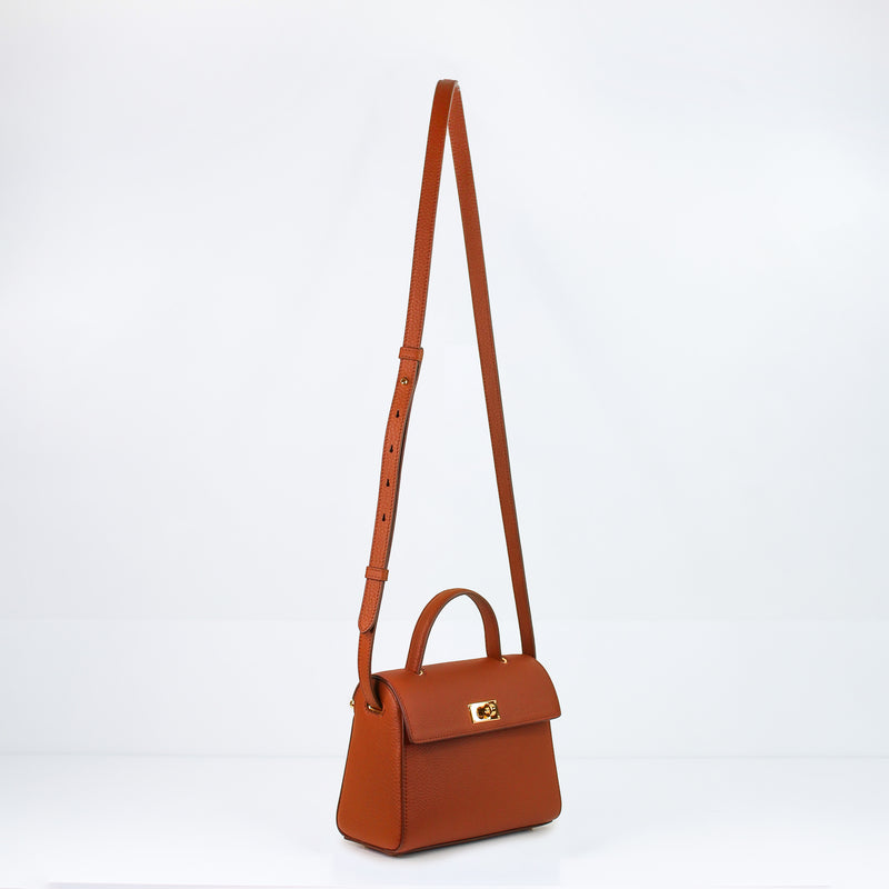 SAC À MAIN EN CUIR PALAIS ROYAL MINI GOLD