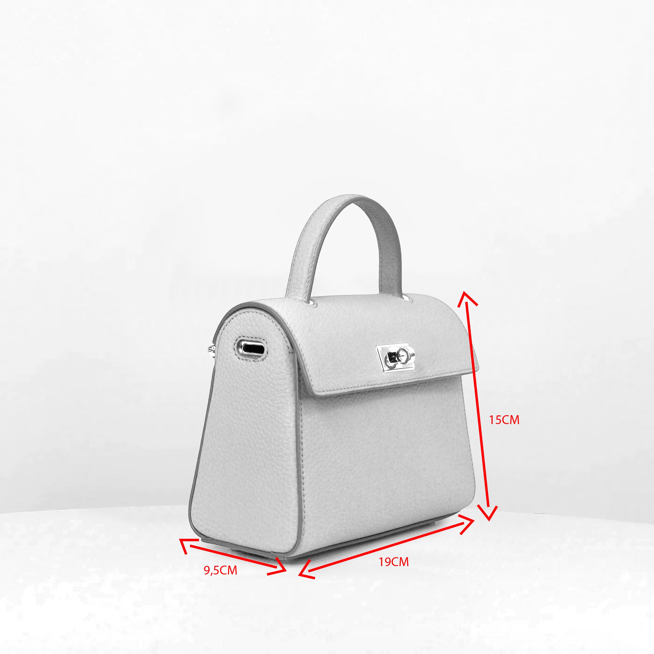 LEATHER HANDBAG PALAIS ROYAL MINI IVORY