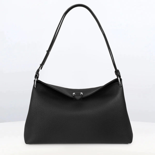 SAC À MAIN EN CUIR PASSY PM NOIR