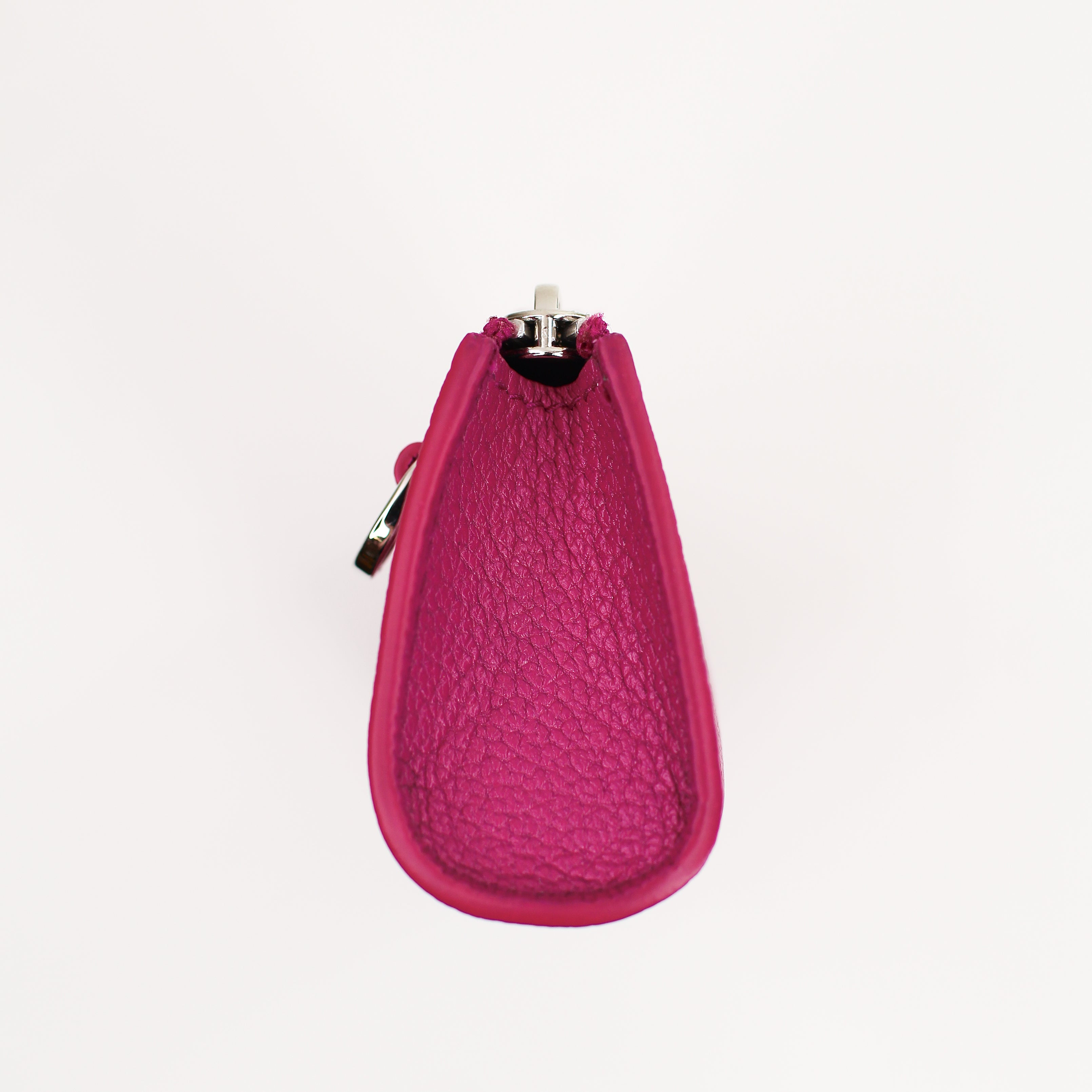 TROUSSE À STYLOS EN CUIR FUCHSIA