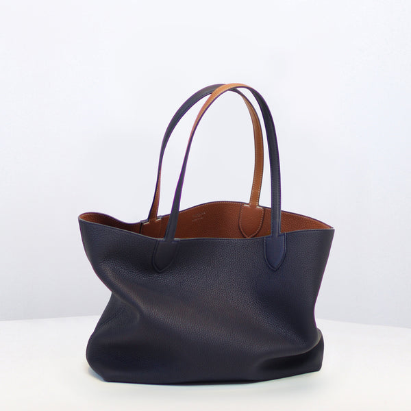 RIVOLI OST/WEST REVERSIBLE-LEDER-TRAGETASCHE IN ECLIPSE/GOLD