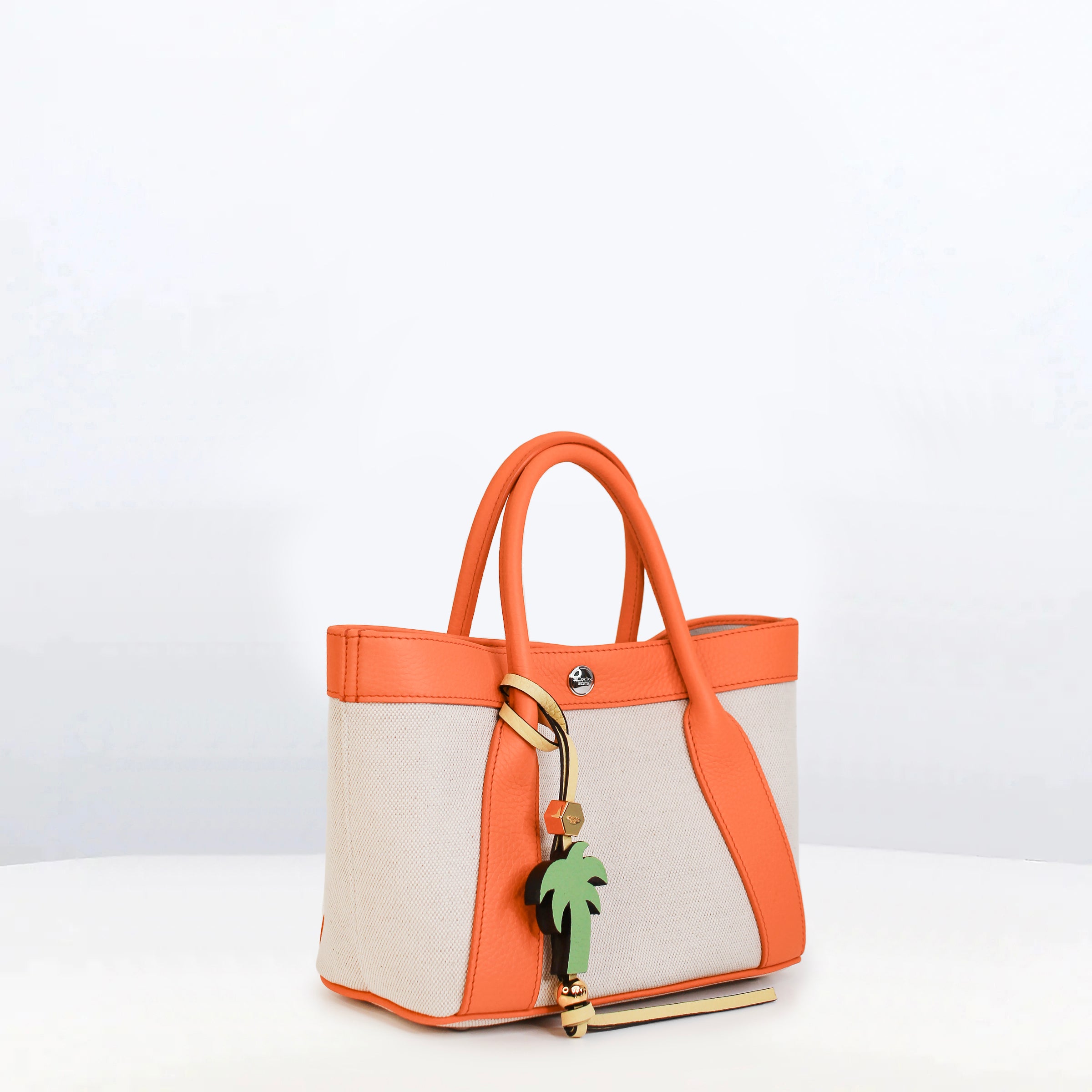 SAC CABAS EN TOILE SEINE 20 ORANGE