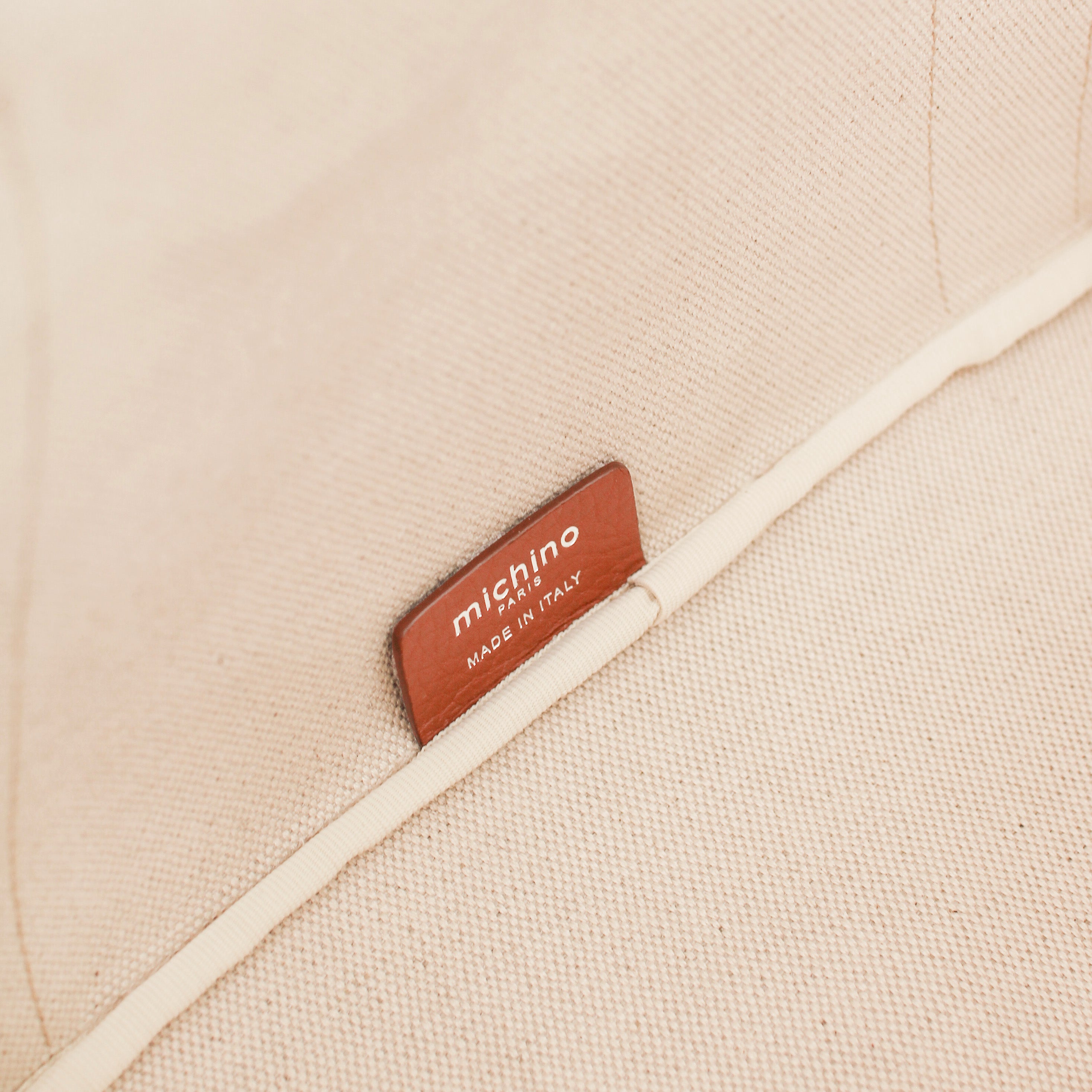 SAC CABAS EN TOILE SEINE30 NATURAL CANVAS GOLD