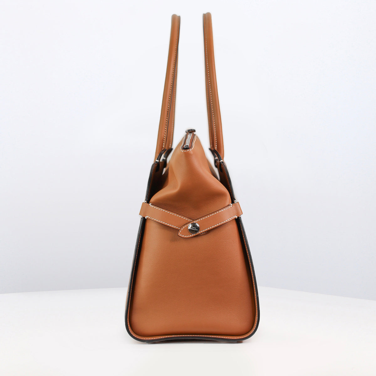 LEATHER HANDBAG SEPTIEME MM GOLD